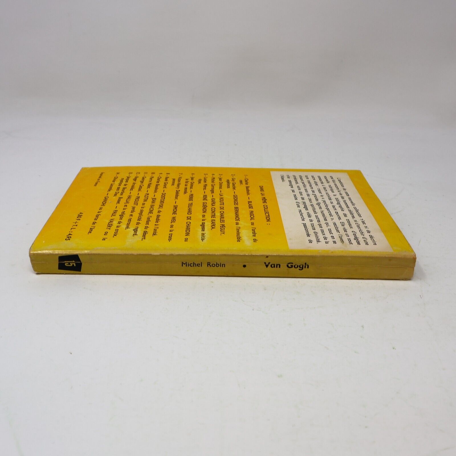 1964 Van Gogh ou la Remontée Vers la Lumière La Recherche de l'Absolu Plon PB