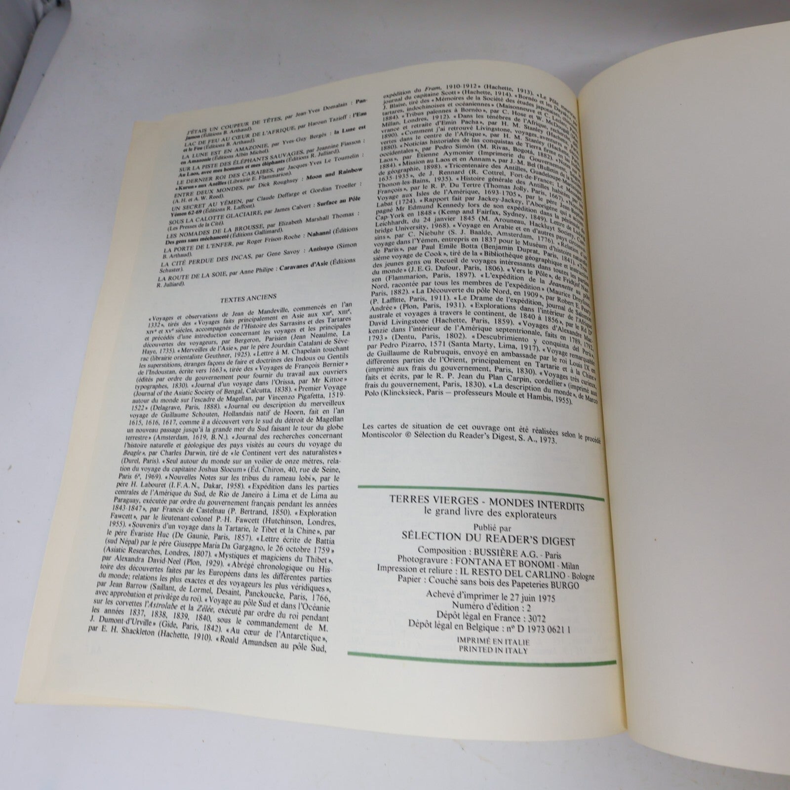 1975 Terres Vierges Mondes Interdits Reader's Digest Géographie Anthropologie HC