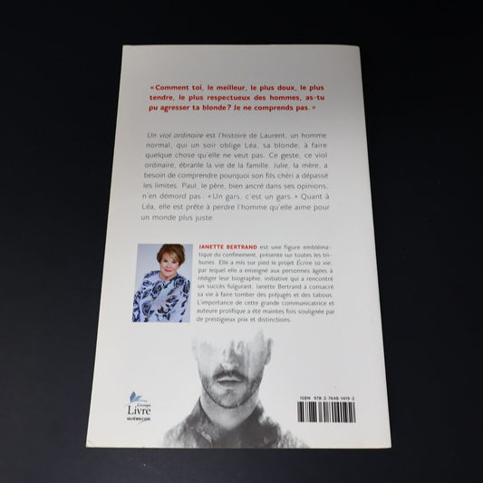 2020 Un Viol Ordinaire de Janette Bertrand Paperback PB Libre Expression Fiction