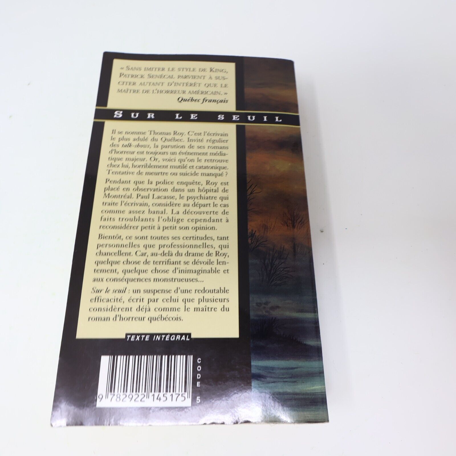 Patrick Senécal Thriller Horreur Lot 11 Livres Aliss Le Vide Oniria Français PB