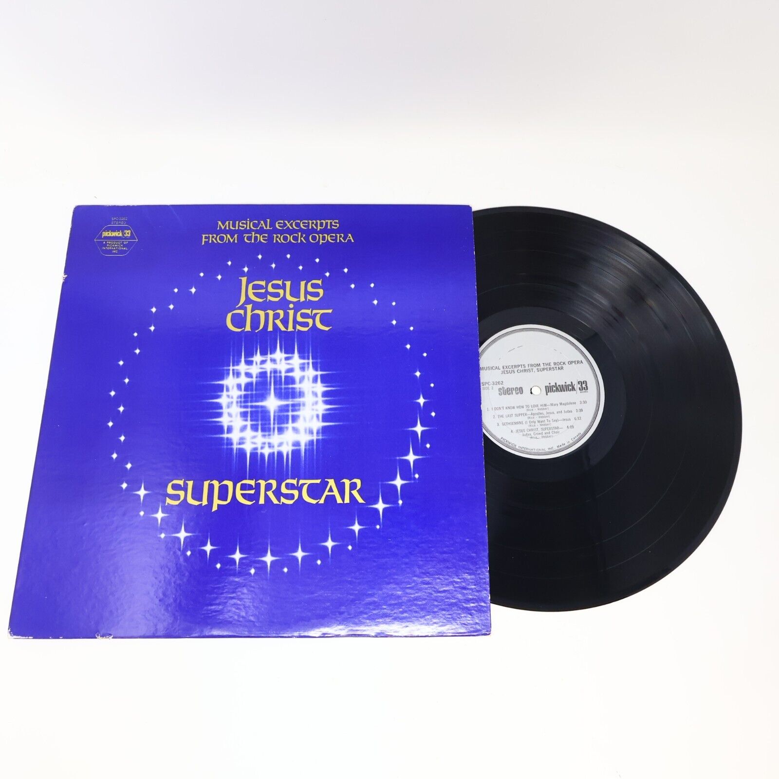 Musical Excerpts From The Rock Opera Jesus Christ Superstar LP Webber / Tim Rice