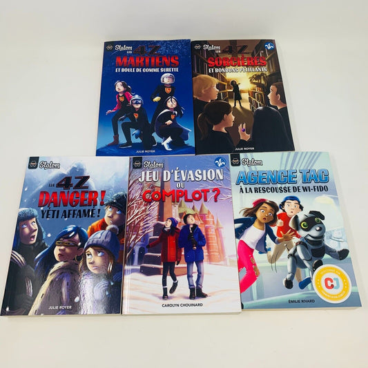 Lot de 13 Livres Slalom Policier/Enquête/Suspense/4Z Enfants 9-12 ans Français