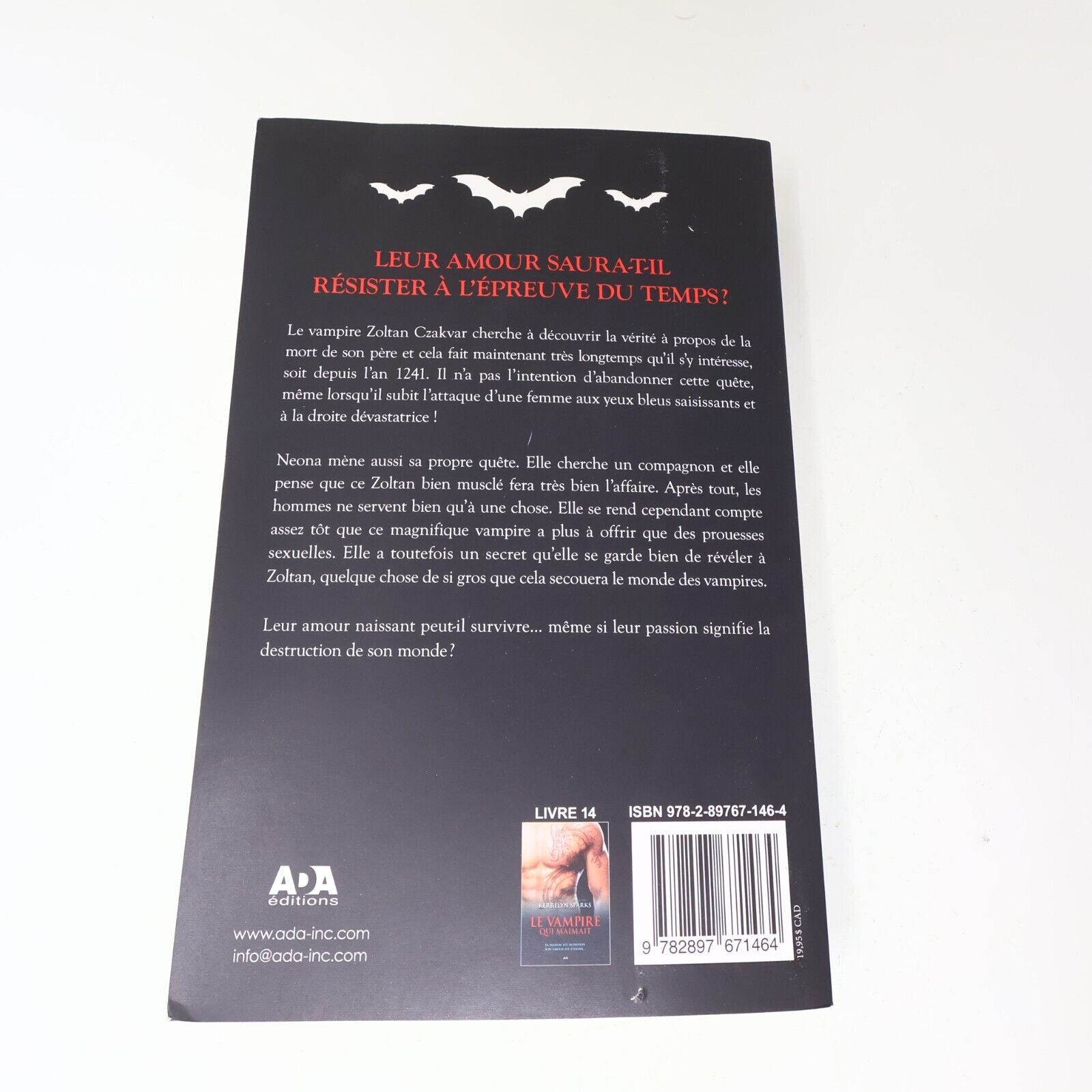 Histoires de Vampires #15 Comment Séduire un Vampire Kerrelyn Sparks 2016 Ada PB
