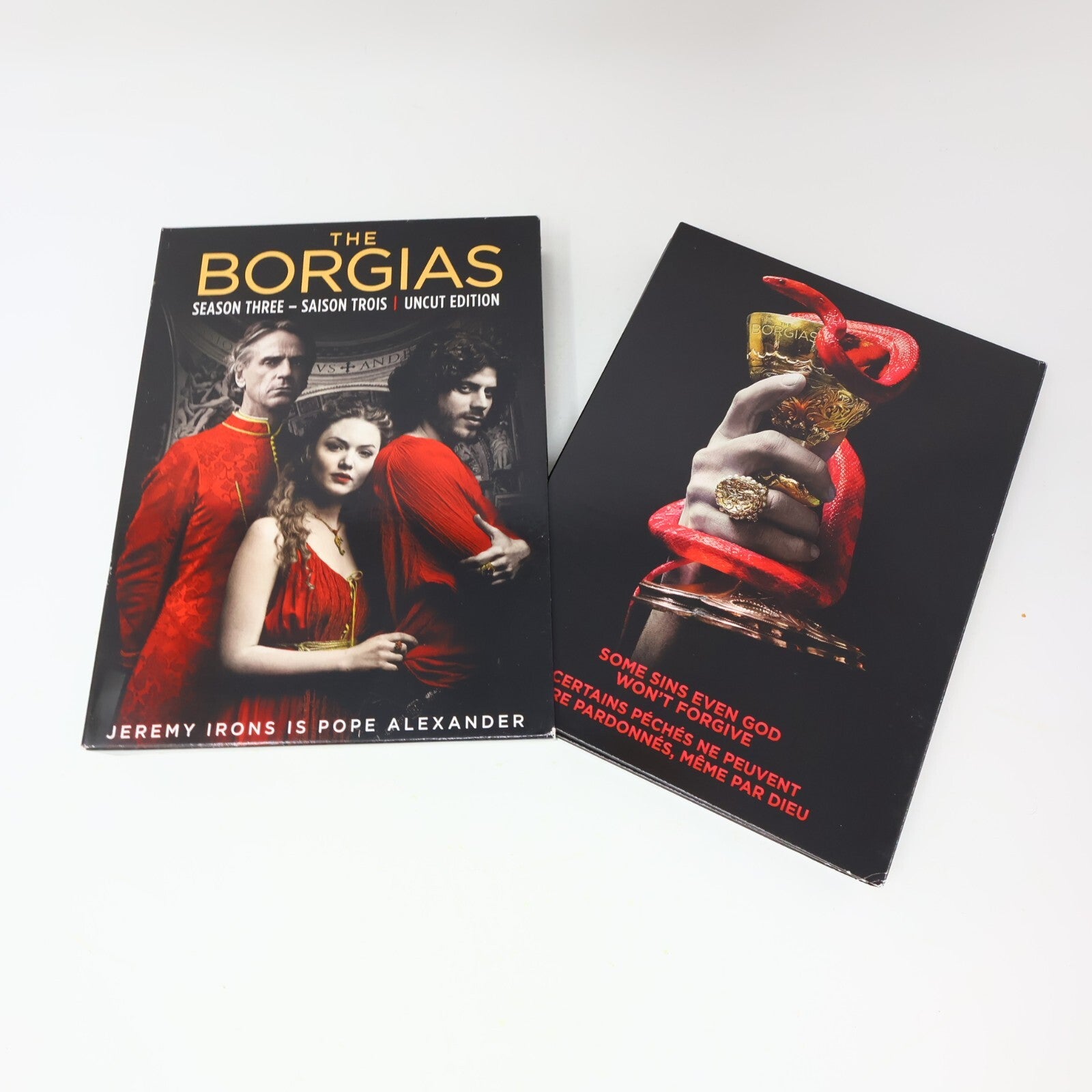The Borgias Complete Series Uncut Season #1-2-3 DVD Set NTSC English & Français