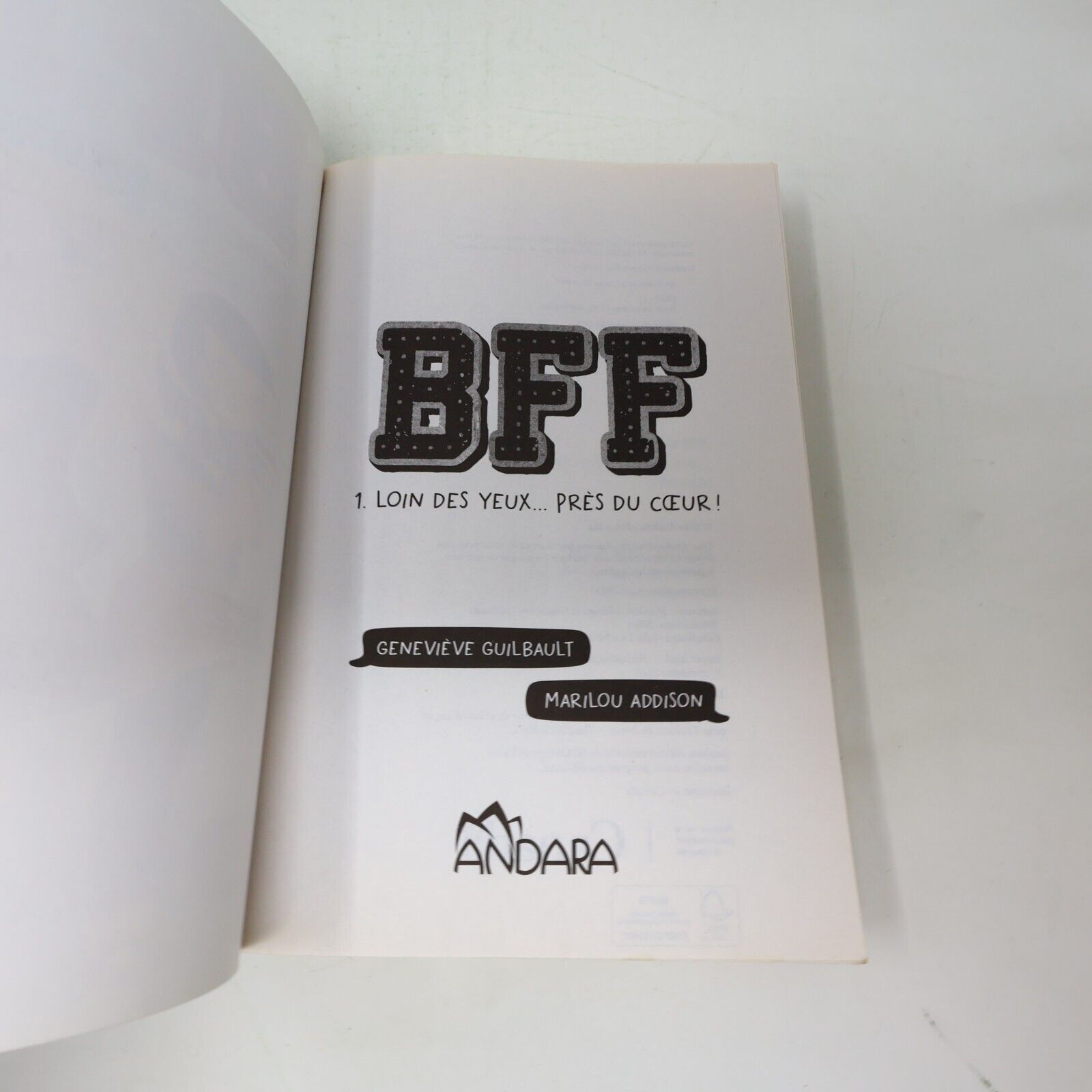 Lot 3 Livres BFF/Textos et Cie de Geneviève Guilbault Andara Français French PB