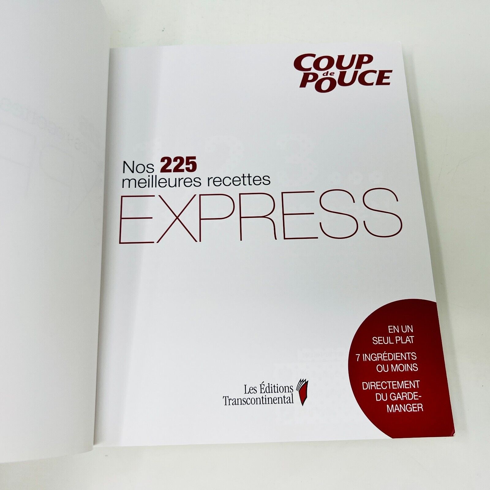 2012 Coup de Pouce Nos 225 Meilleures Recettes Express Livre Cuisine en Français
