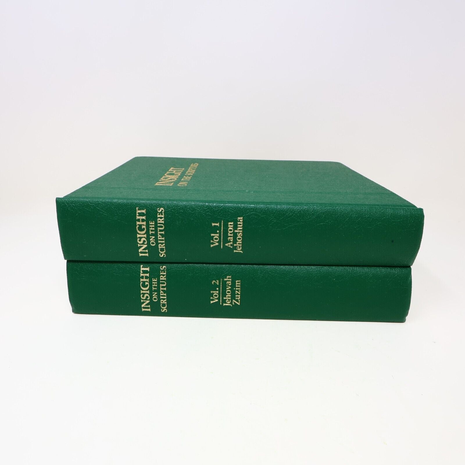 Lot 2 Books Insight on the Scriptures #1-2 Watch Tower Bible Religion 80s HC