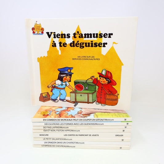 9x Le Château Magique du Livre Jeunes Enfants Moncure Grolier Lot Livres French