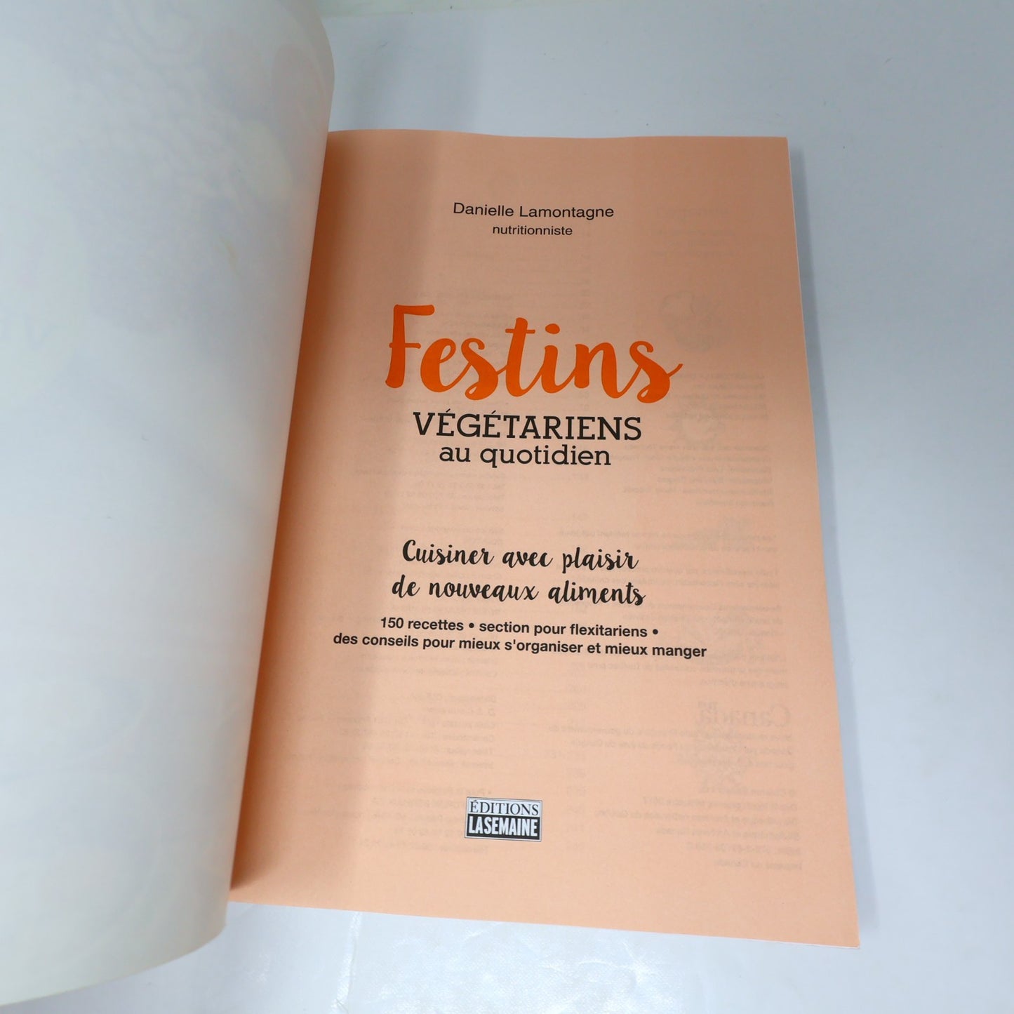 Festins Végétariens au Quotidien Danielle Lamontagne 2017 PB Cuisine Recettes