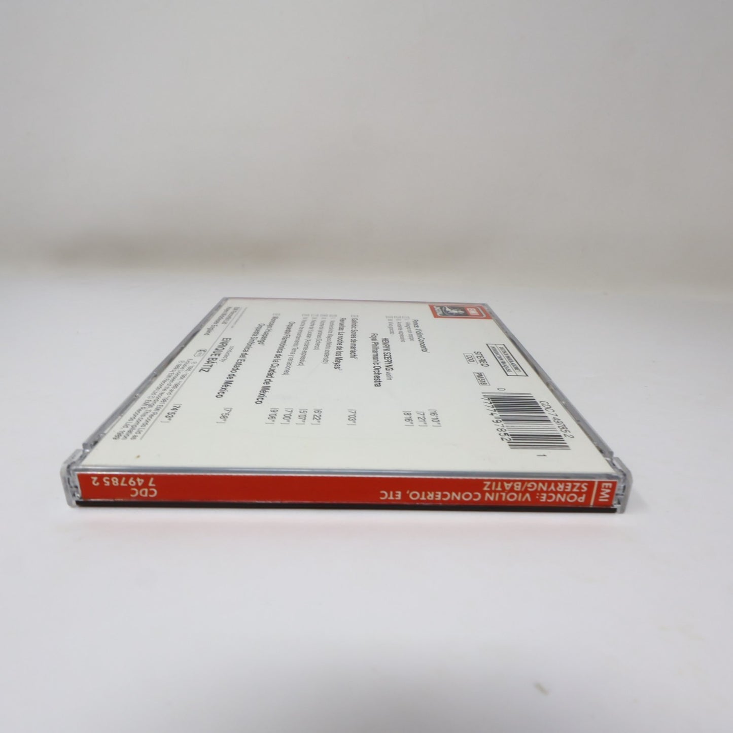 Ponce Violin Concerto/Sones de Mariachi CD Enrique Batiz/Henryk Szeryng EMI 1989