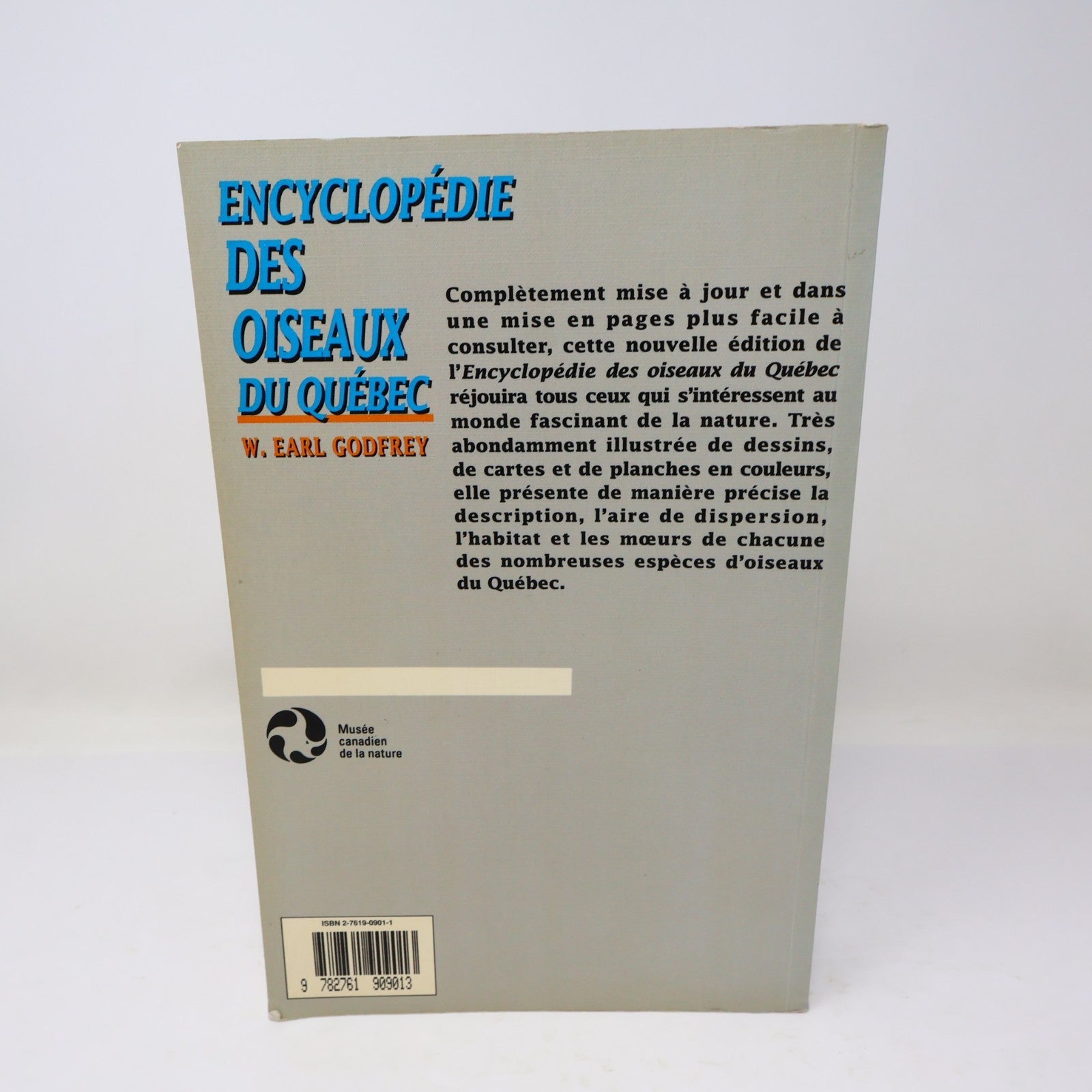Encyclopédie des Oiseaux du Québec W. Earl Godfrey 1990 PB Ornithologie Animaux