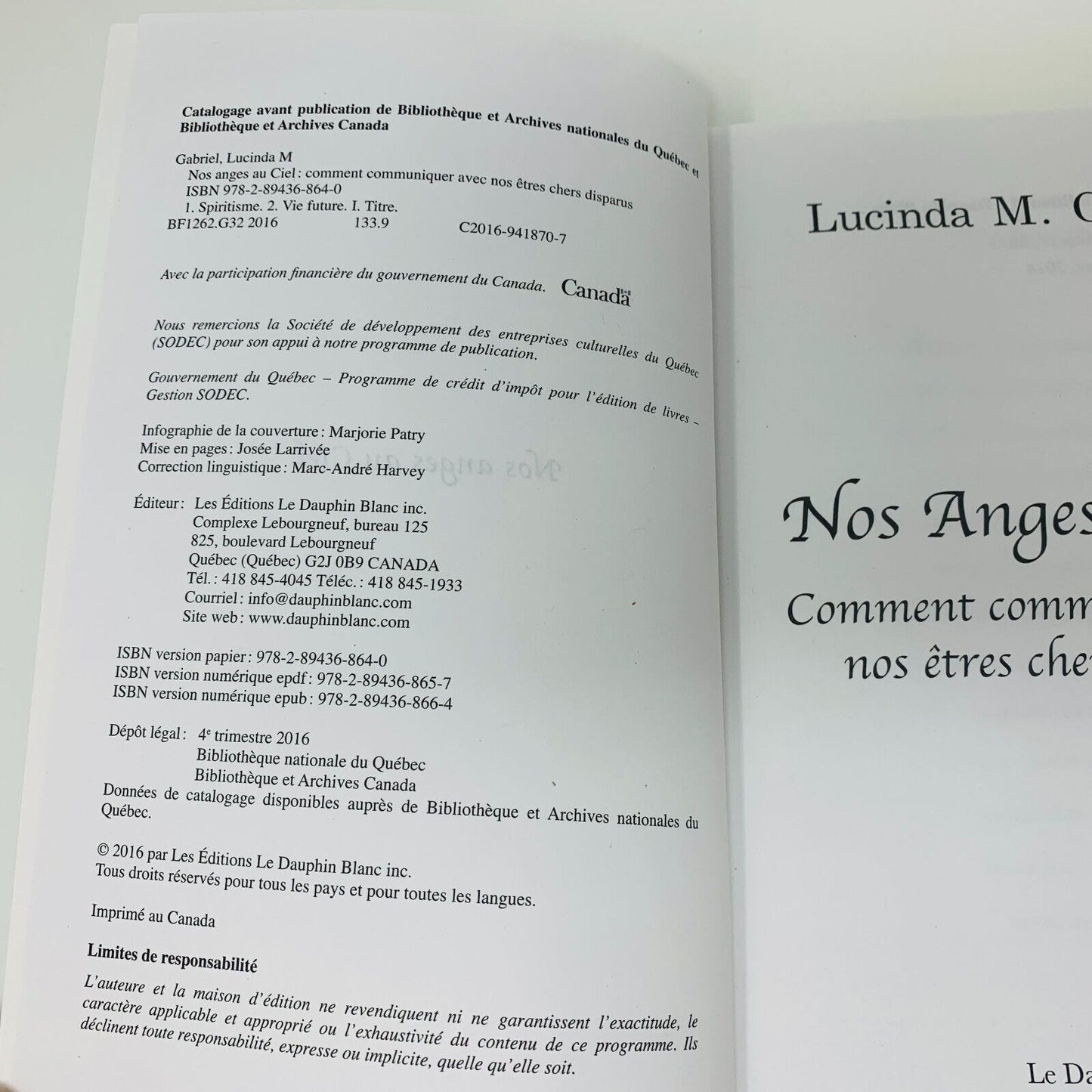 Nos Anges au Ciel Comment Communiquer avec nos êtres Disparus Lucinda Gabriel