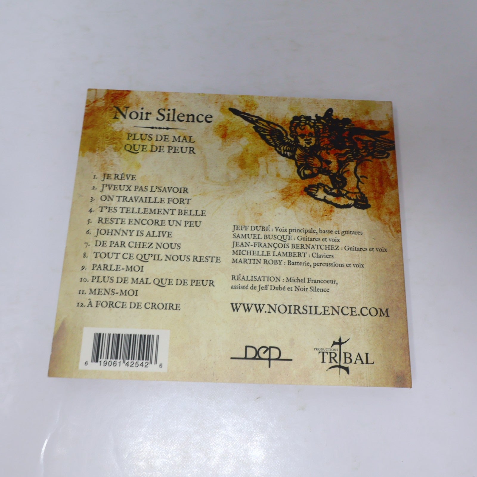Noir Silence ‎Plus de Mal que de Peur CD Je Rêve/J'Veux pas l'Savoir/Mens-Moi