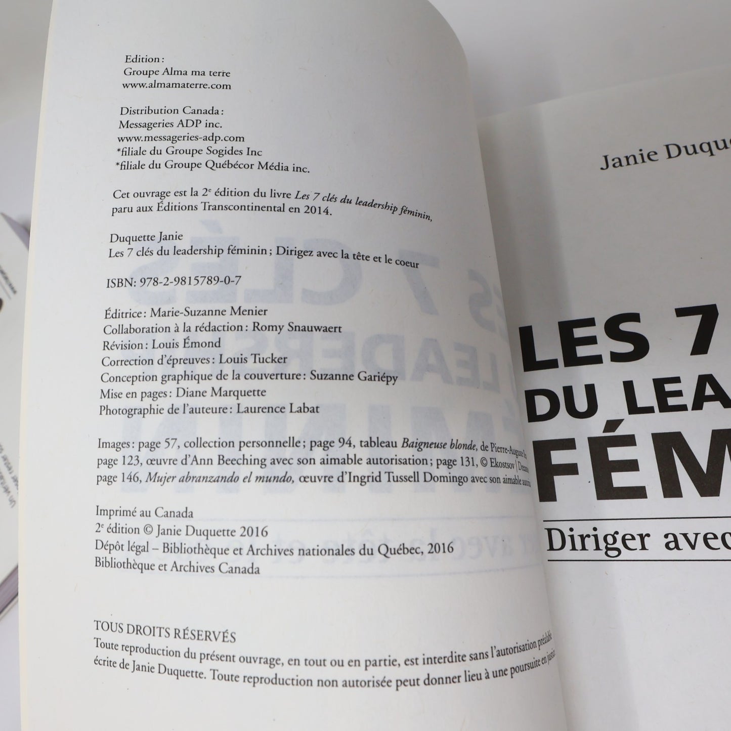 Les 7 Clés du Leadership Féminin/Et tu Oseras Sortir du Cadre Lot 2 Livres PB