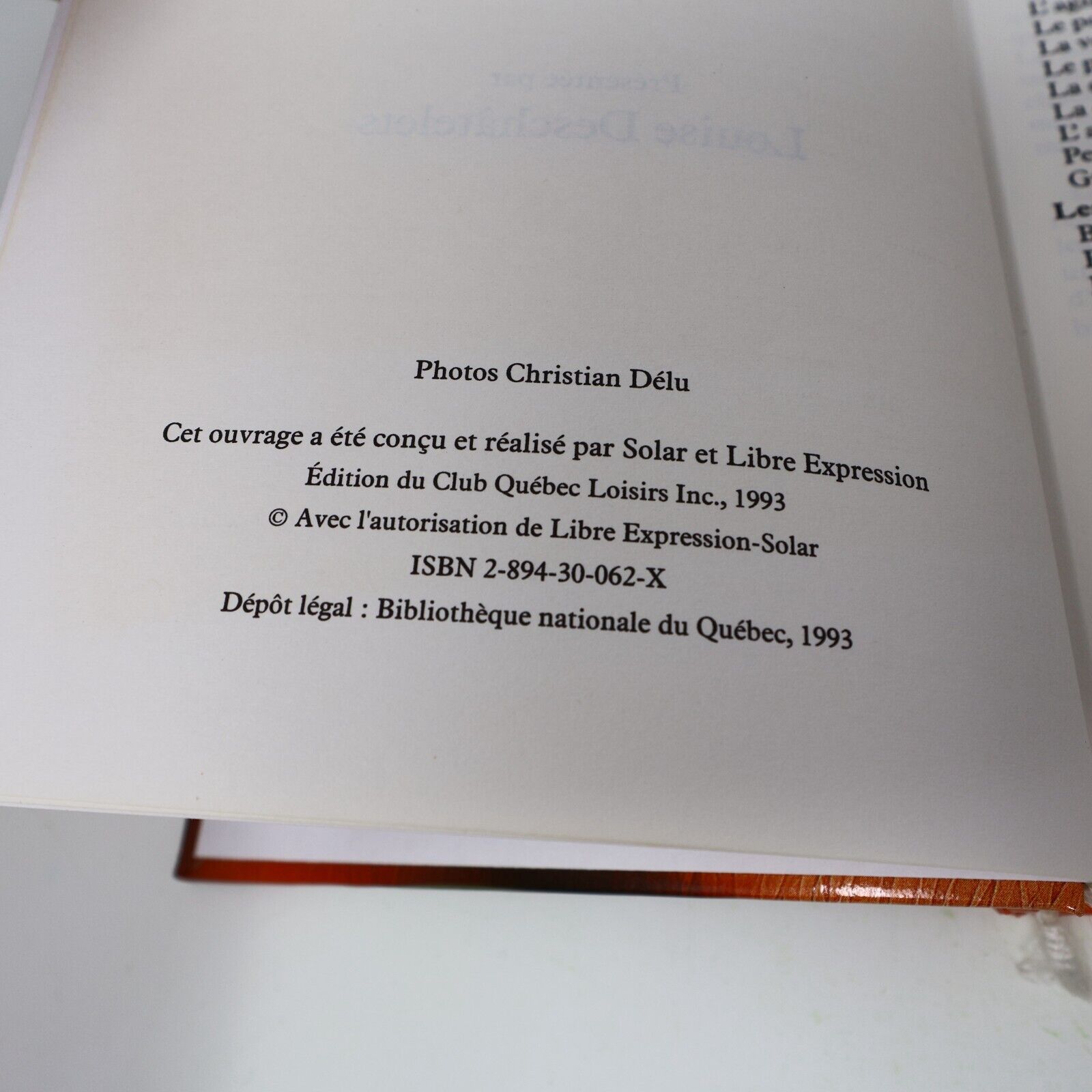 1993 La Bonne Cuisine au Québec de Mado Tremblay Recettes Québec loisirs Livre