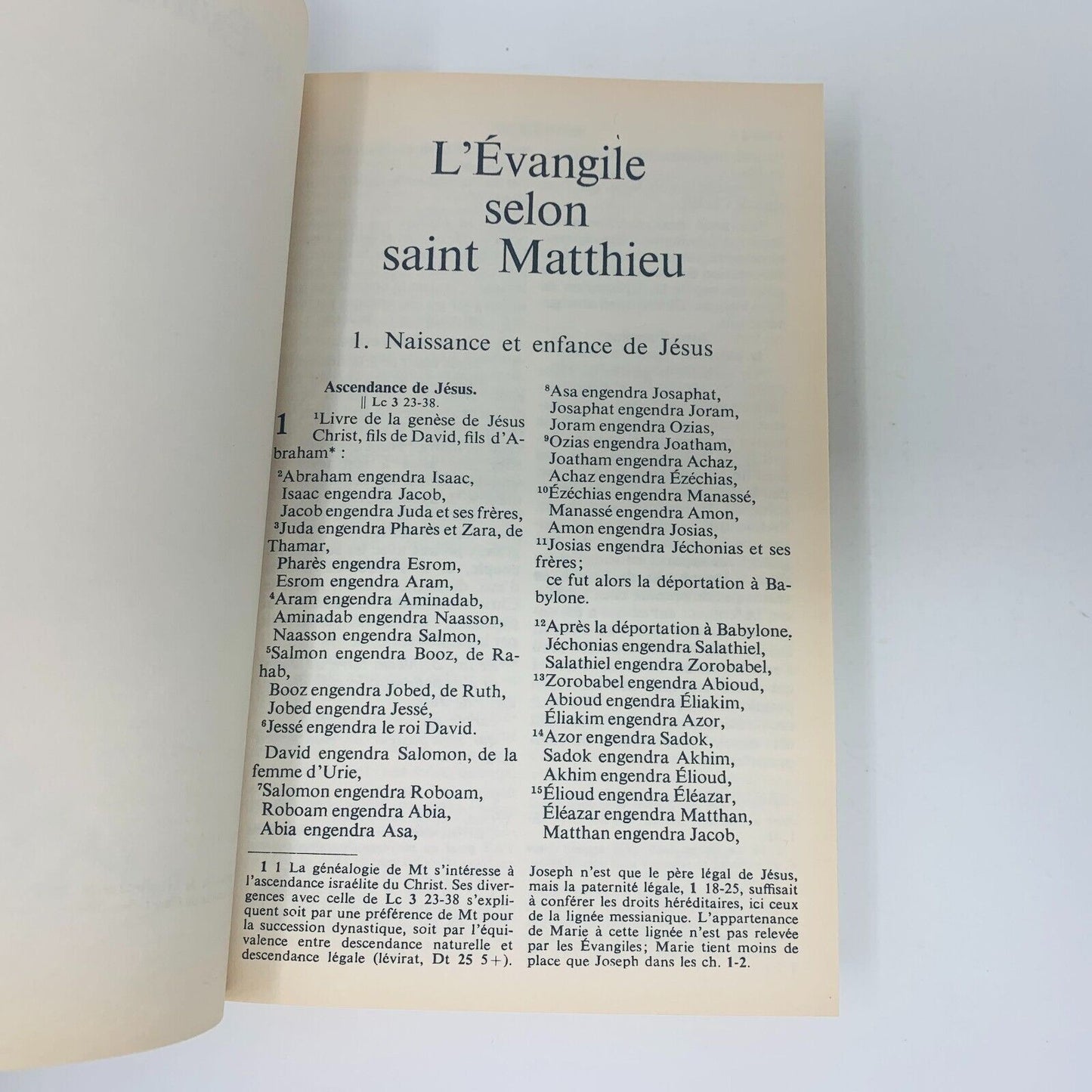 1987 Le Nouveau Testament de la Bible de Jérusalem Anne Sigier / Cerf Français
