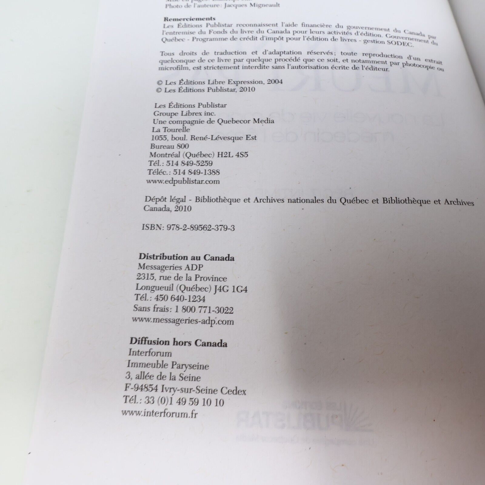 2010 On ne Meurt Pas France Gauthier Réincarnation Mort Spiritualité Publistar