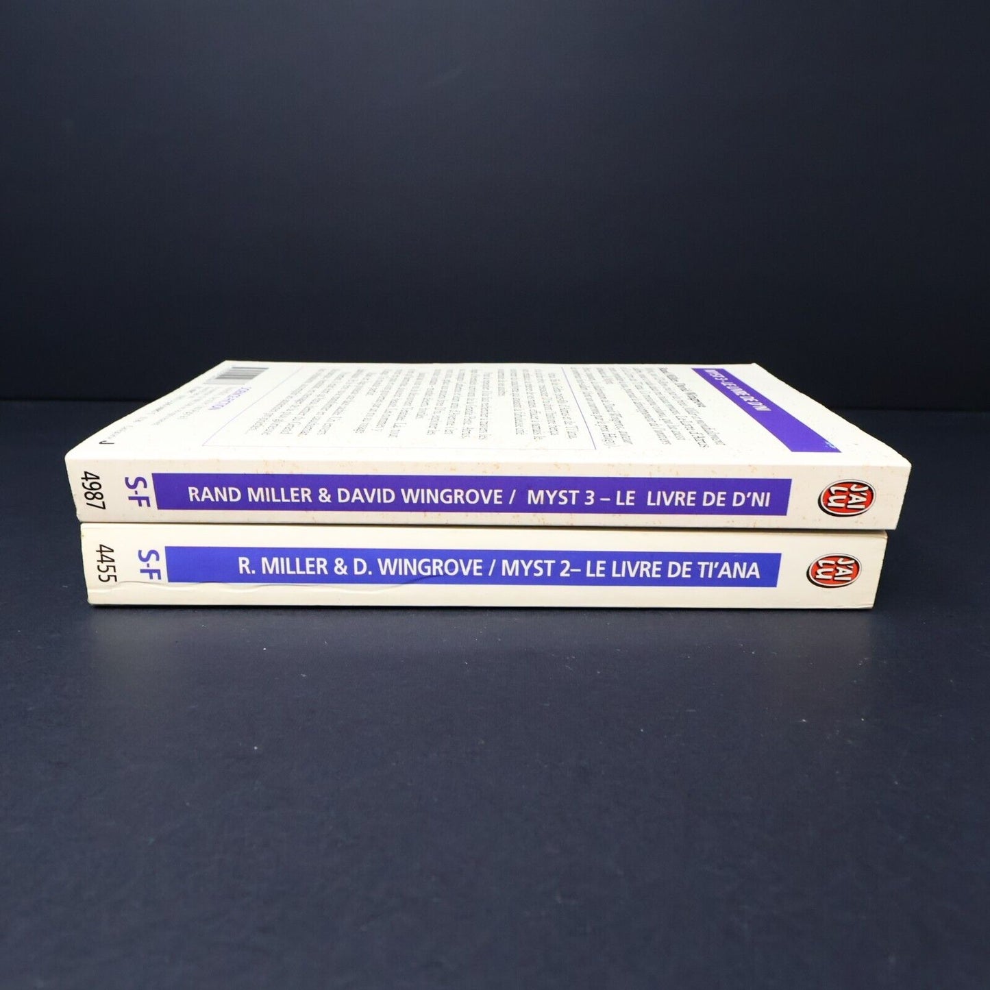 Lot 2 Livres Myst #2-3 Rand Miller J'ai Lu Livre de Ti'Ana Français French PB