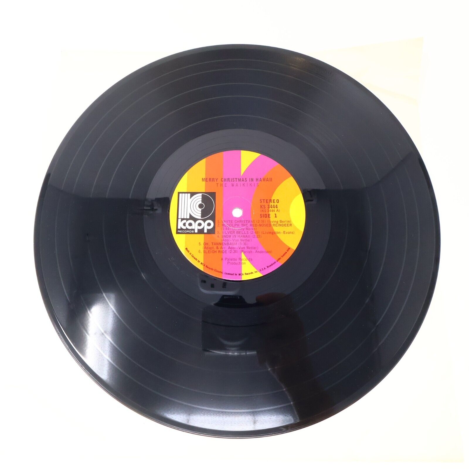 Merry Christmas in Hawaii the Waikikis by Kapp Records 33rpm LP Record KS-3444