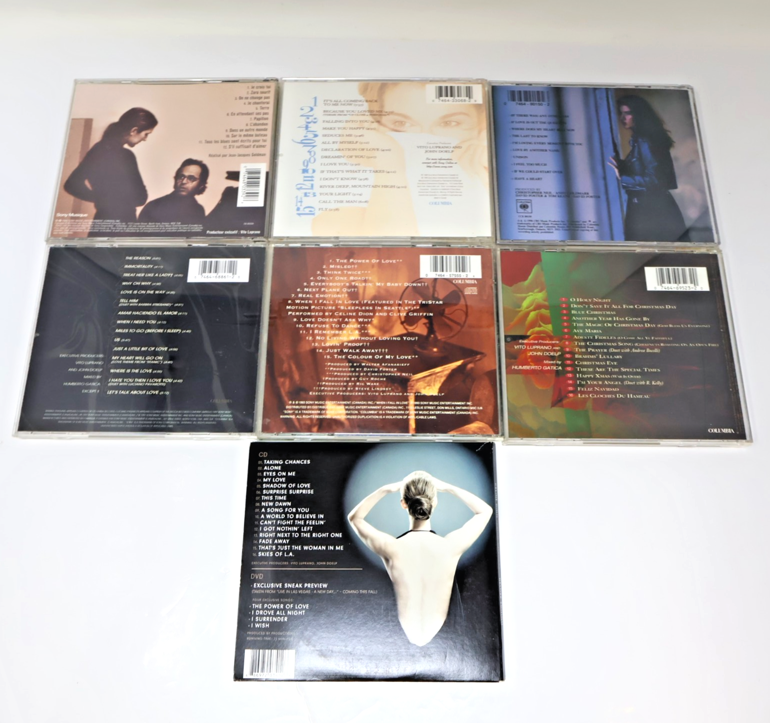 Céline Dion 7 CD Lot Unison/Let's Talk About Love/Falling Into You/Taking Chance