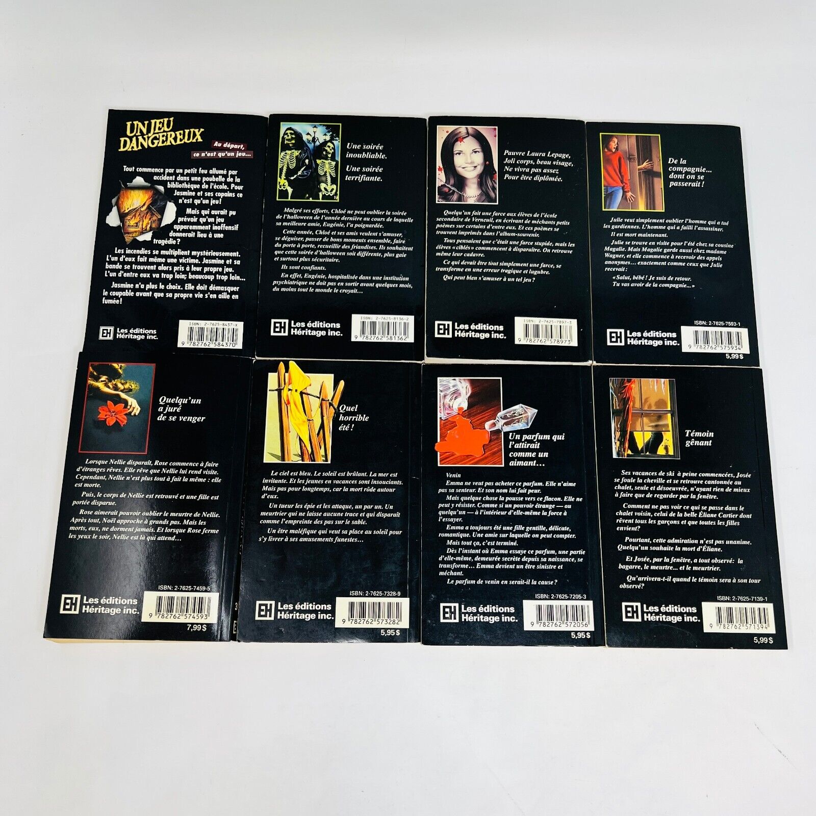 14x Frissons EH Lot Livres Quel Rendez-Vous!/Un Jeu Dangereux/La Rouquine Stine