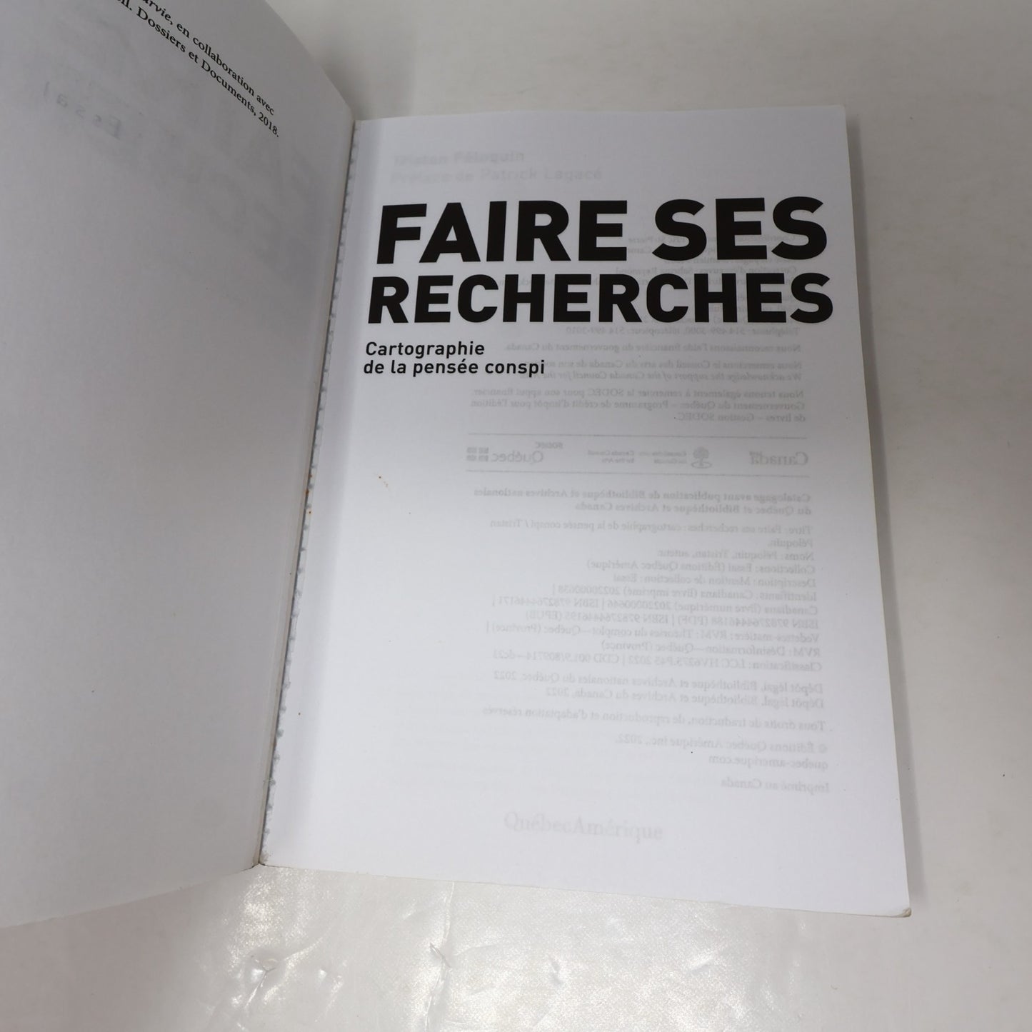 Faire ses Recherches Cartographie de la Pensée Conspi Tristan Péloquin 2022 PB