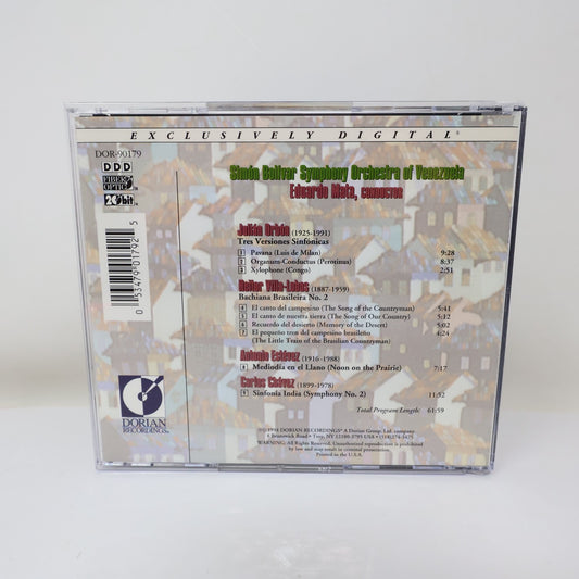 Music of Latin American Masters Orbon Villa-Lobos Estevez Chavez CD Dorian 1994