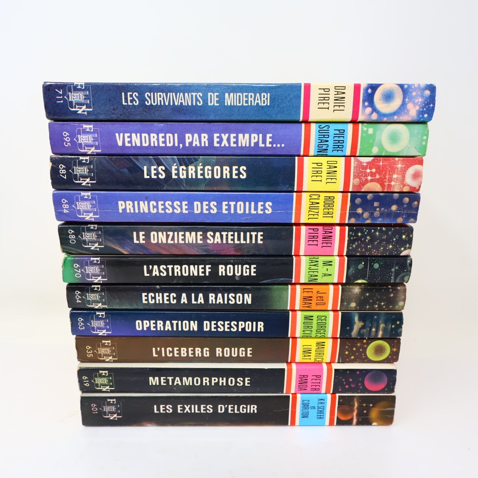 Anticipation Lot 11 Livres Fleuve Noir L'Iceberg Rouge/Métamorphose French 70s