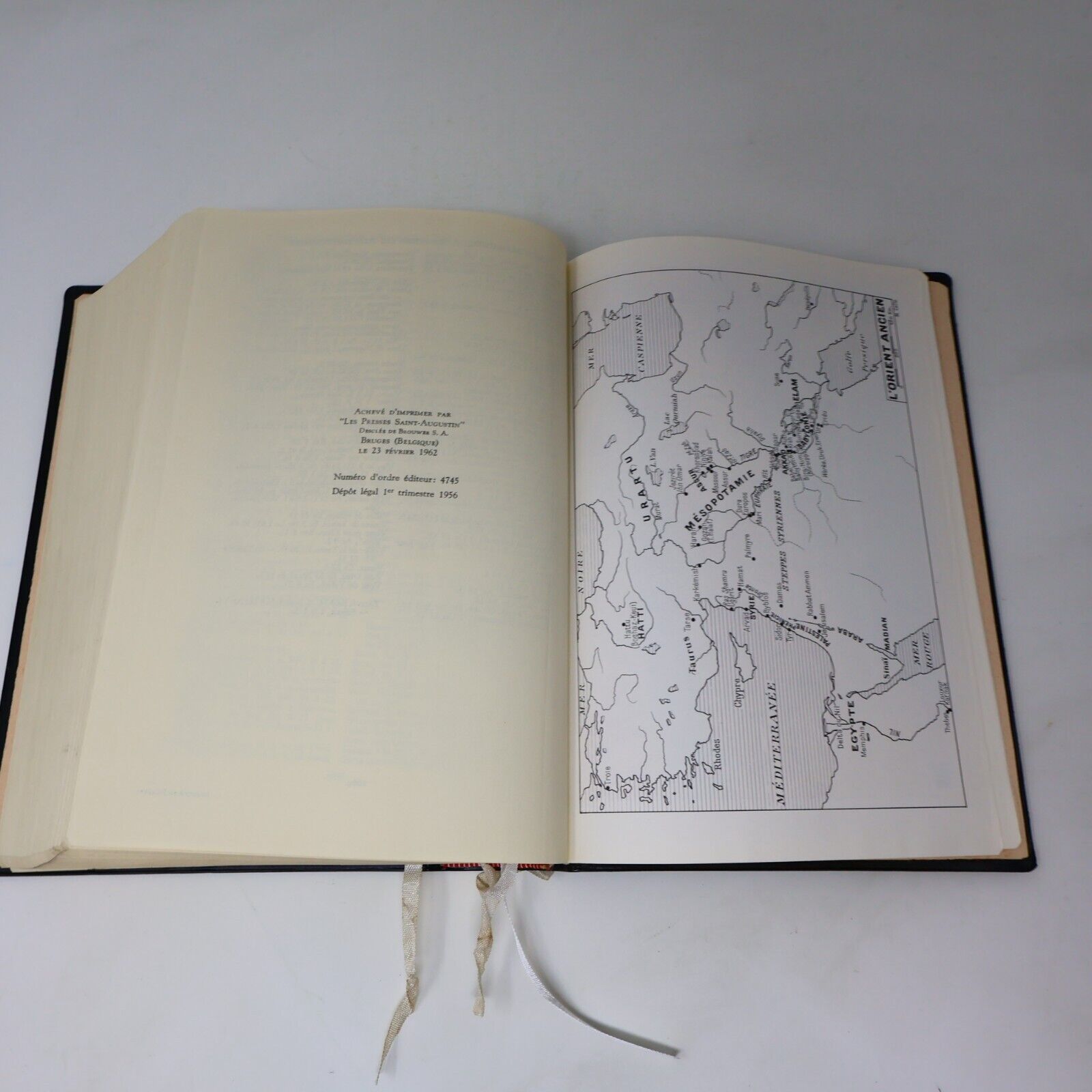 1962 La Sainte Bible Les Éditions du Cerf Religion Français Livre Hardcover HC