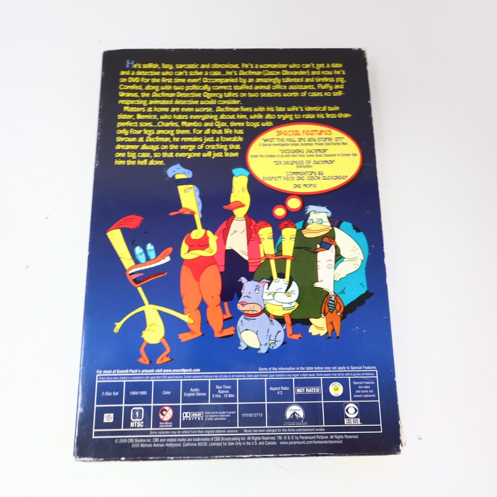 Duckman Season #1-2 DVD Jason Alexander NTSC Tested Animated Series 4:3 Region 1
