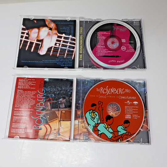 The Rosenberg Trio 2 CD Lot Gypsy Swing/Live Samois Tribute To Django Reinhardt