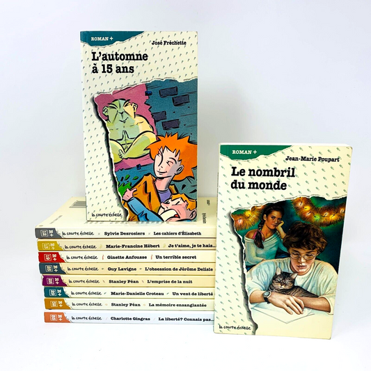 Lot 10 Livres La Courte Échelle Roman + Enfants Français French Children Books