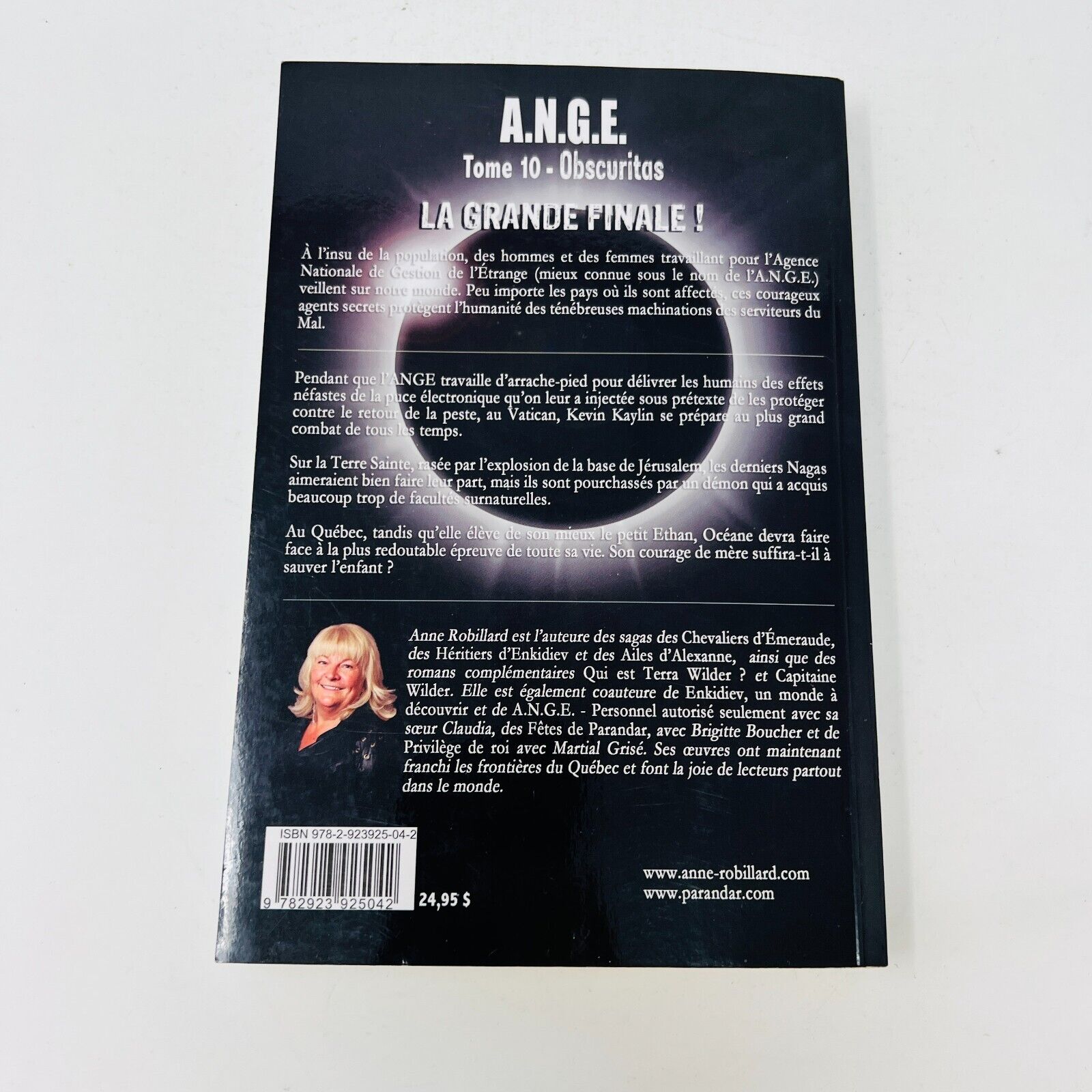 Lot de 10 Livres Ange A.N.G.E #1-10 Anne Robillard Série Complète Antichristus