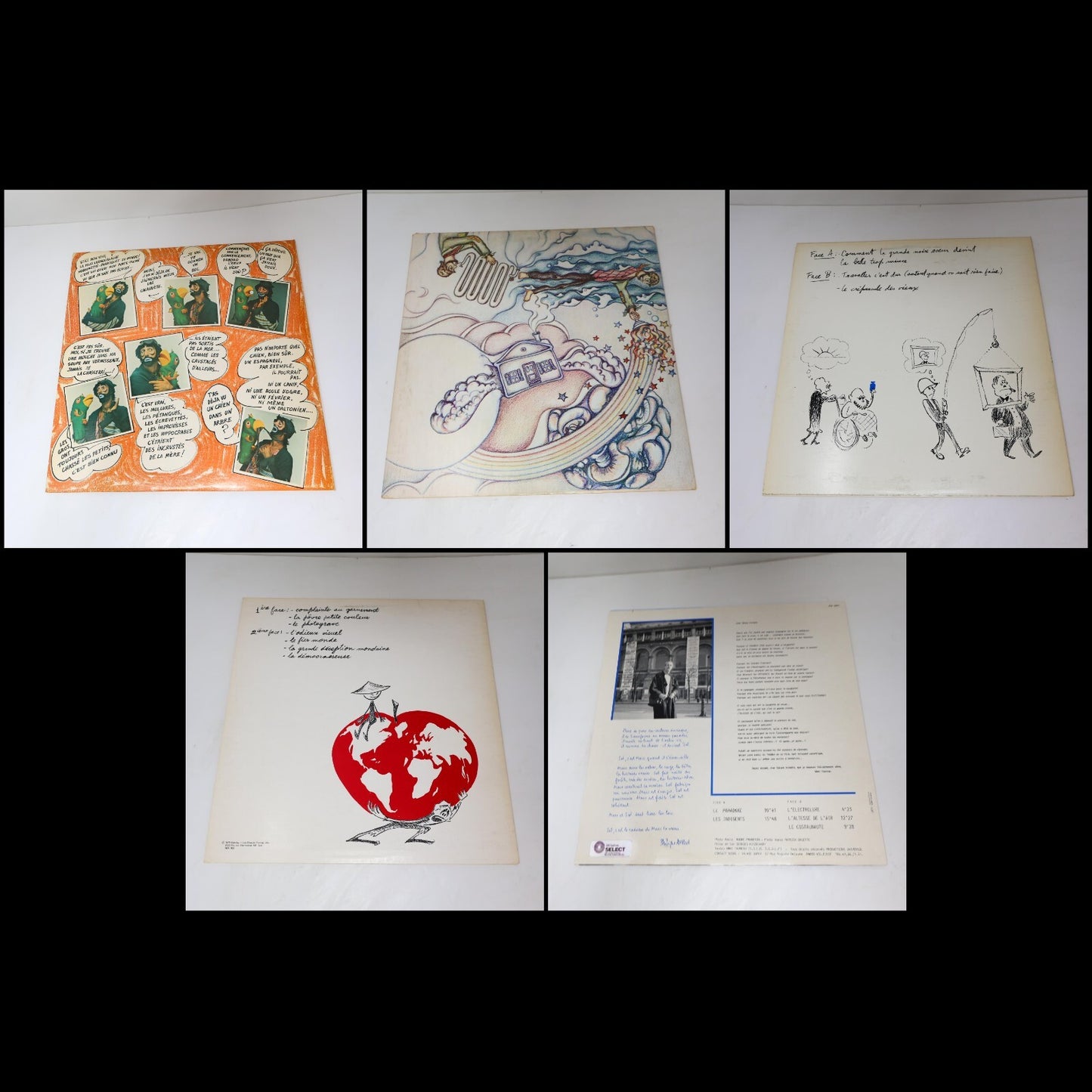Sol/Marc Favreau Lot 5 Disques Enfin Sol/Rien Détonnant!/Interdit aux Adultes LP