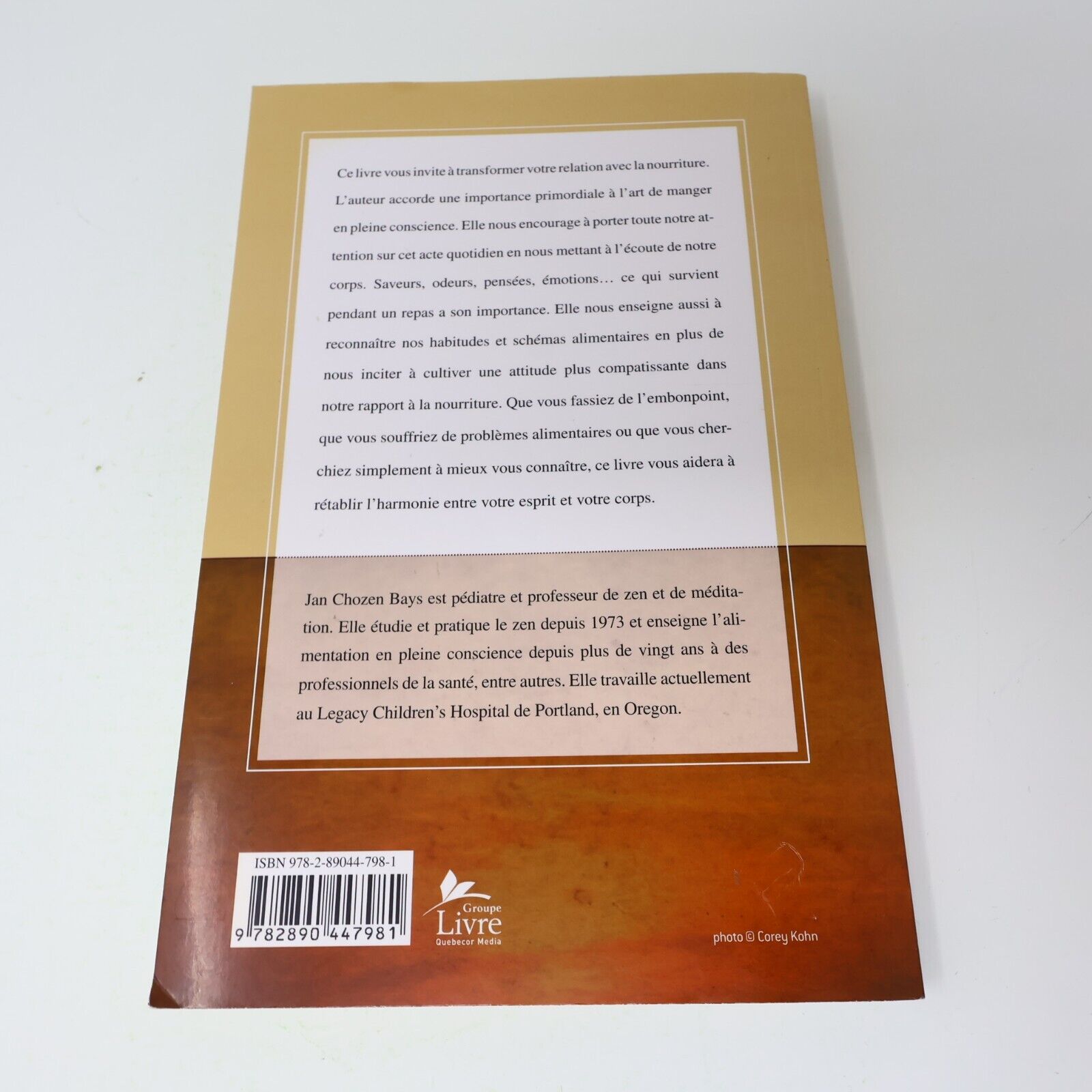 2010 Manger en Pleine Conscience Jan Chozen Bays Alimentation Nutrition Le Jour