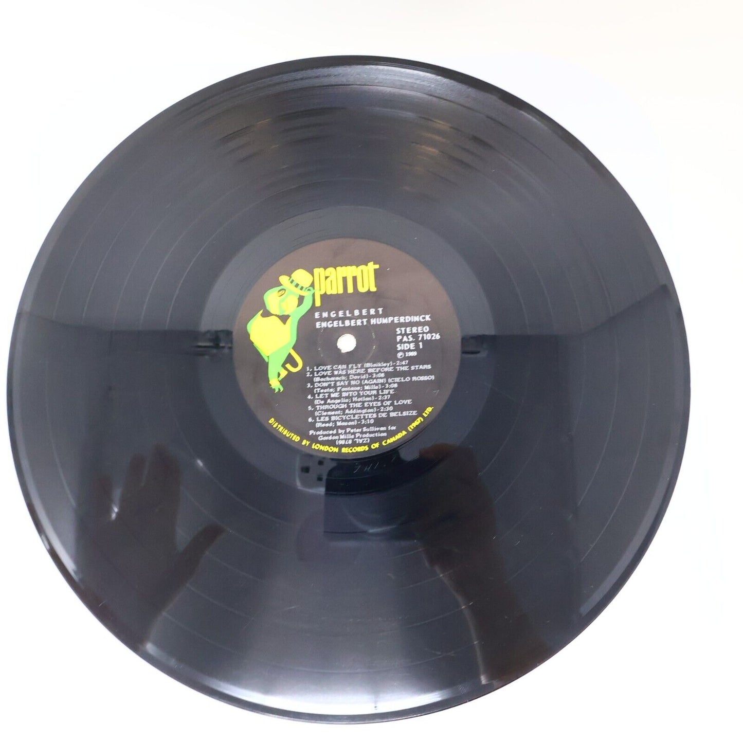 Engelbert Humperdinck Self Titled LP Record Vinyl PAS 71026 Canada Parrot 1969