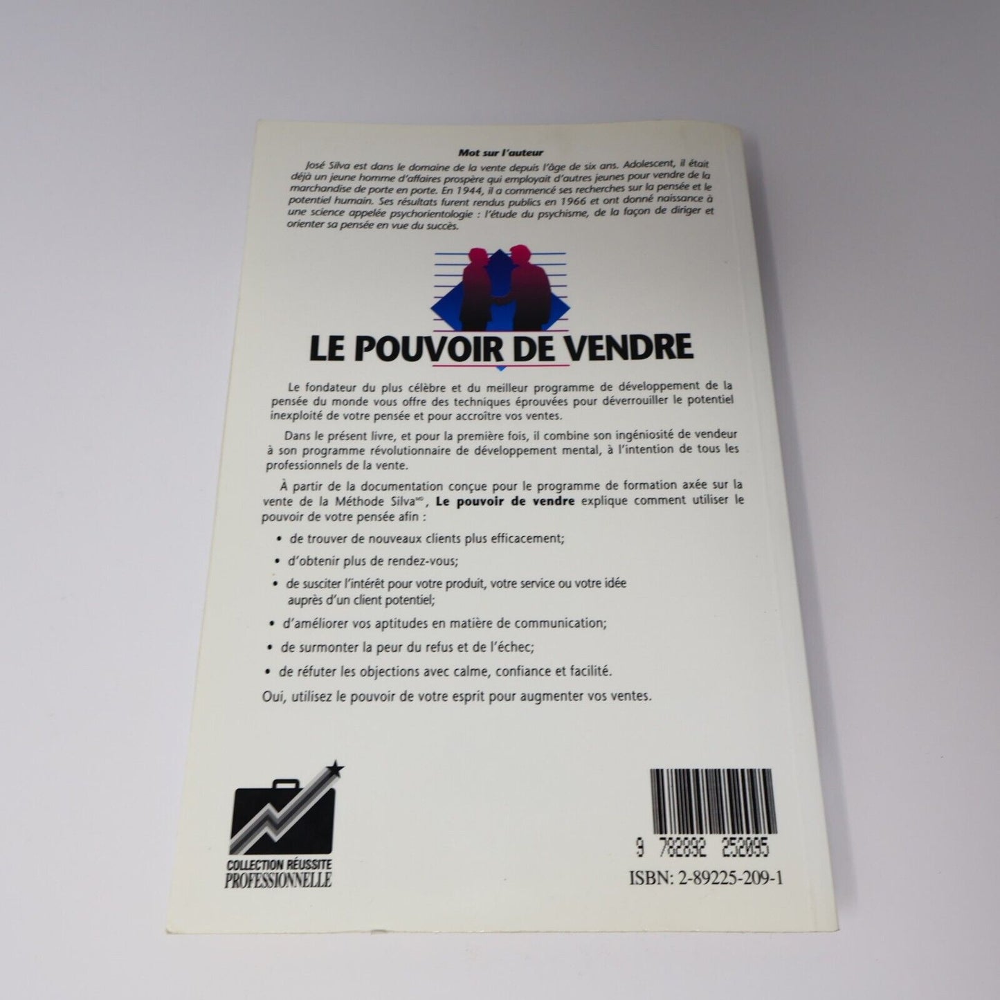 1990 Le Pouvoir de Vendre de Jose Silva Paperback PB Un Monde Différent Vente