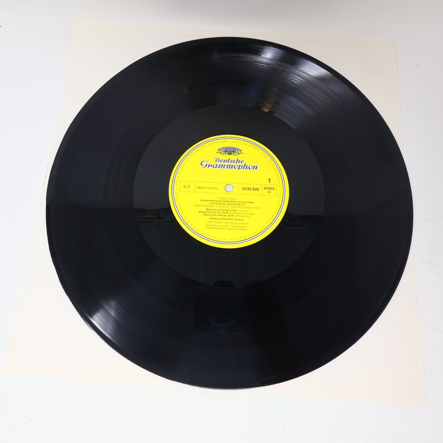 Frédéric Chopin Krystian Zimerman Piano Polonaise Préludes LP Record 2530 826
