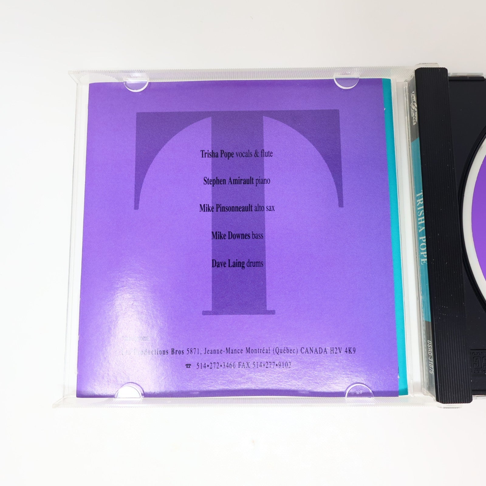 Trisha Pope CD Eponymous Duke Street Records 1992 Jazz Reggae Contemporary Jazz