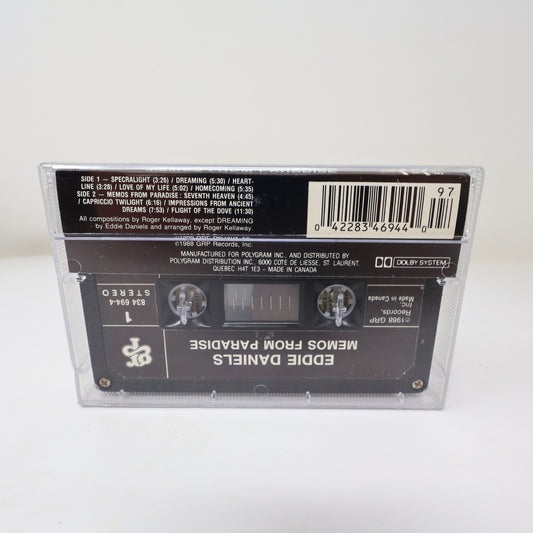 Eddie Daniels Memos From Paradise Cassette Jazz 1988 GRP 834 694-4 Spectralight