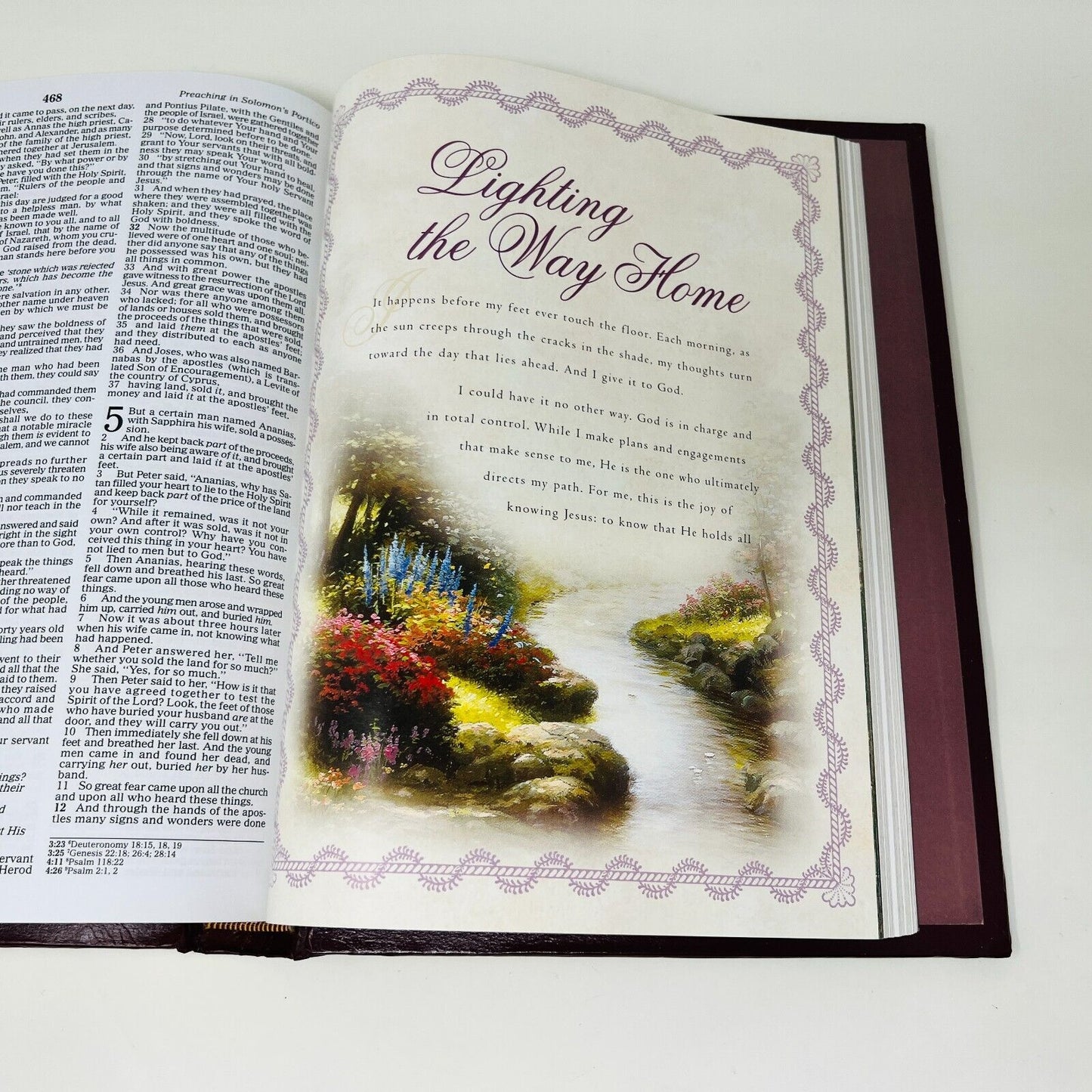 2002 Holy Bible Thomas Kinkade Painter of Light NKJV Thomas Nelson Padded HC
