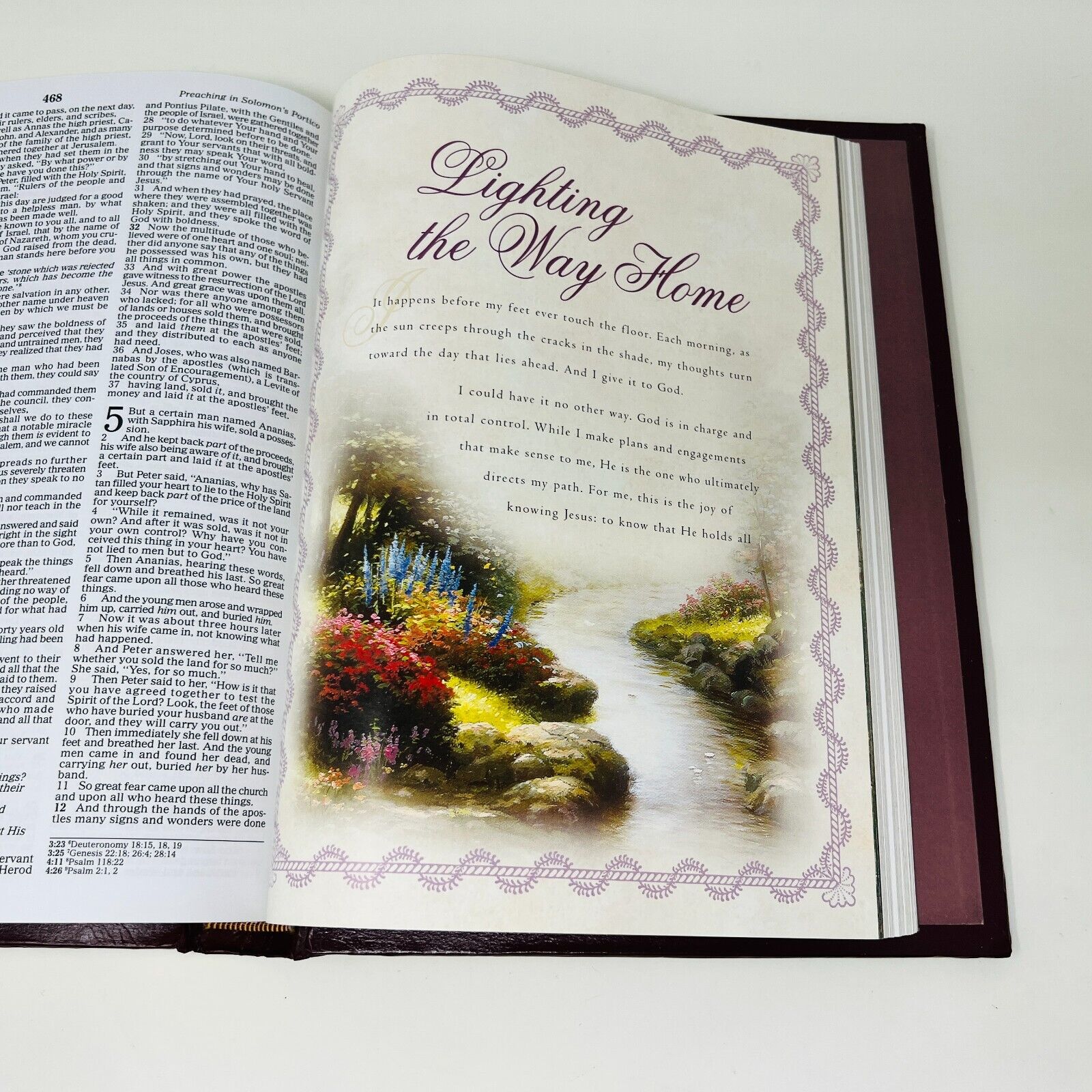 2002 Holy Bible Thomas Kinkade Painter of Light NKJV Thomas Nelson Padded HC