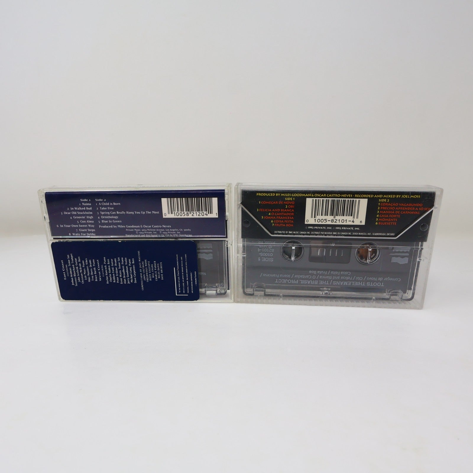 Toots Thielemans 2 Cassettes Lot East Coast West Coast/ The Brasil Project Jazz