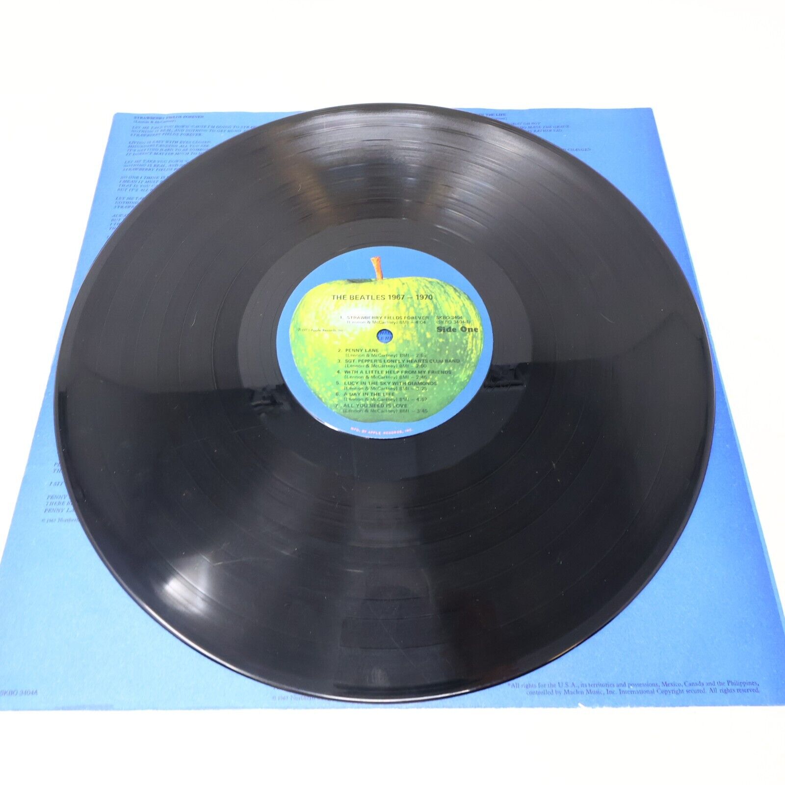 The Beatles 1962-1966 Red + 1967-1970 Blue Lot 2 LP Record 1973 SKBO 3403 3404