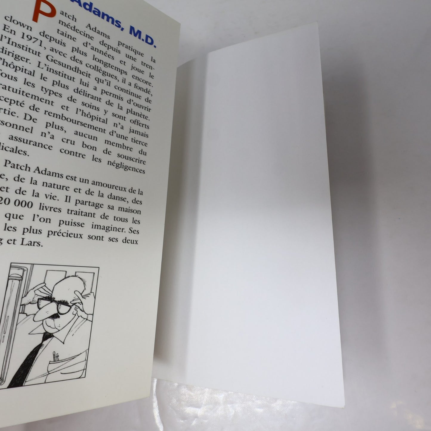 Docteur Tendresse Patch Adams Stanké 1999 PB Français Santé Médecine Film Livre