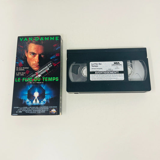 1995 Le Flic du Temps VHS NTSC Testé Van Damme Timecop en Français/French Action