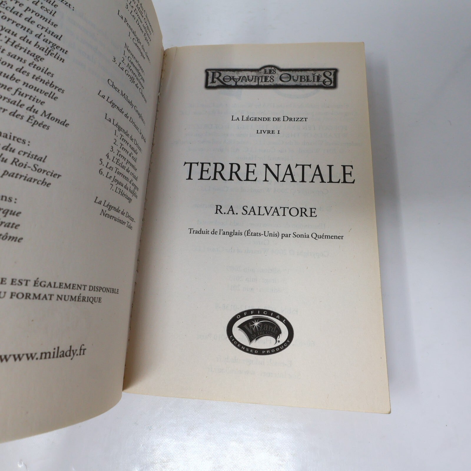 La Légende de Drizzt #1-3 Royaumes Oubliés Lot 3 Livres R.A. Salvatore Français