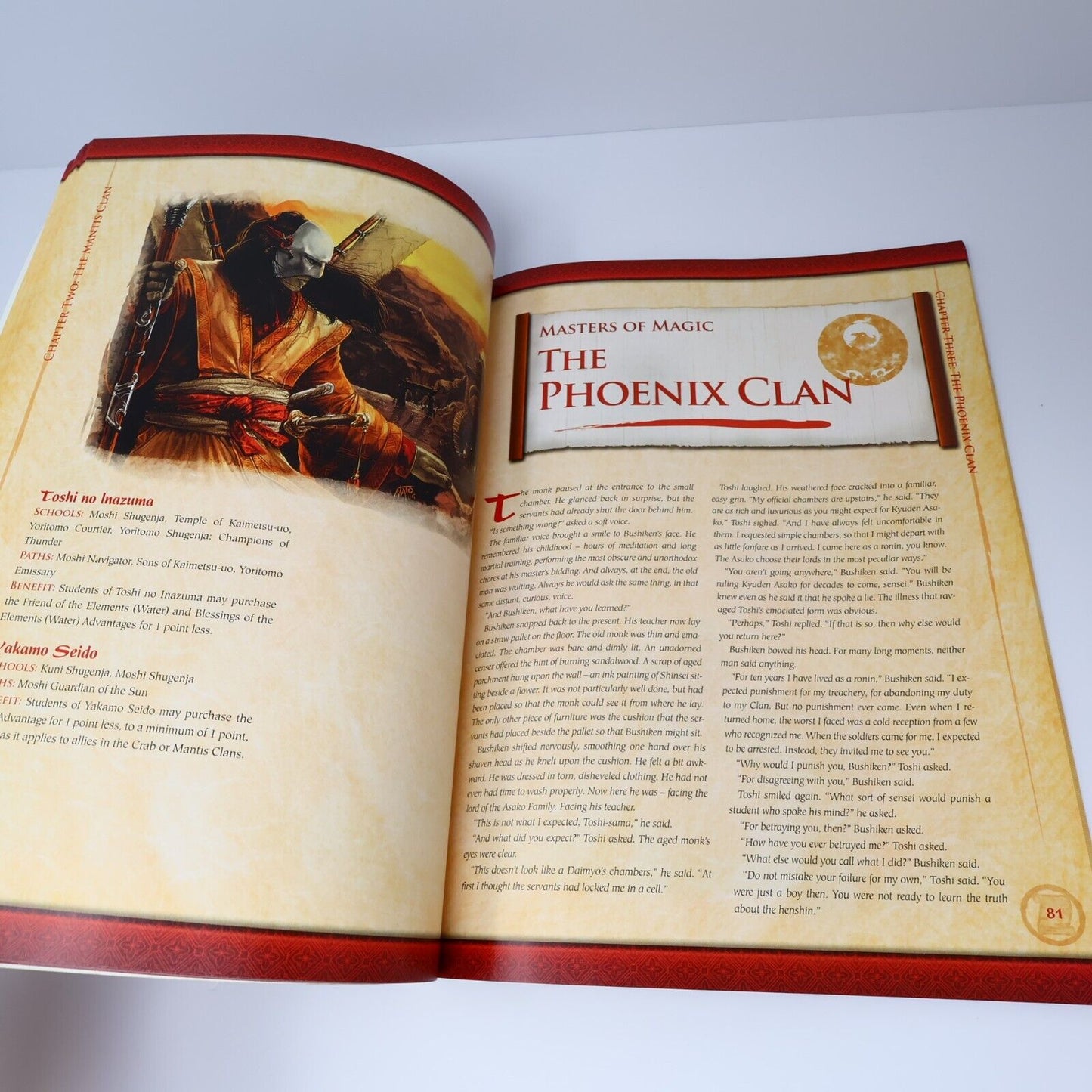 2009 Legend of the Five Rings Masters of Magic L5R by AEG Fantasy RPG Book PB