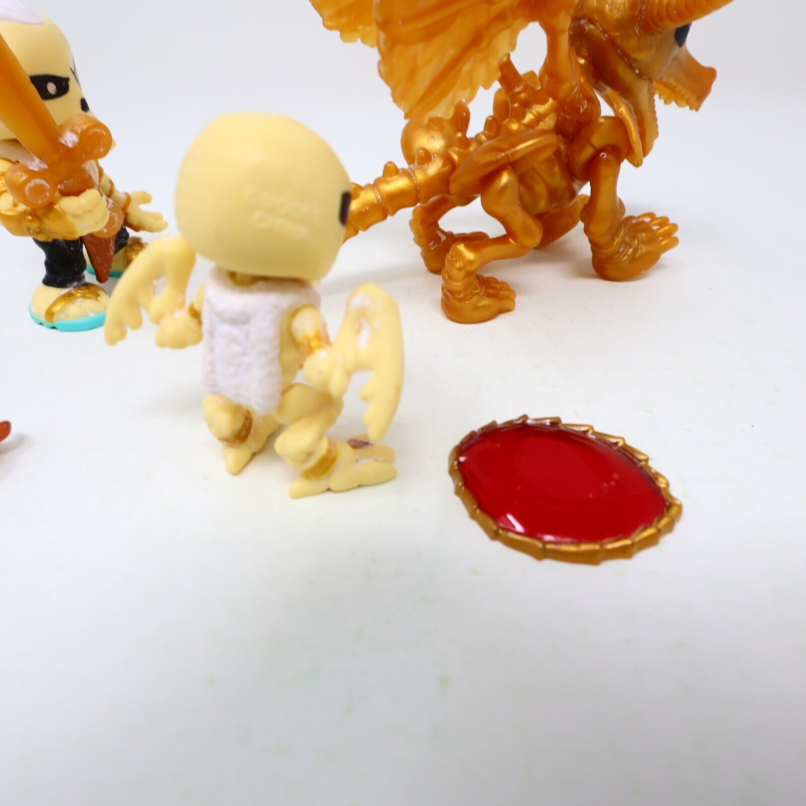 Lot 3 Treasure X Dragons Gold Figures Azgardian Erik Blingblade Crow Bar Moose