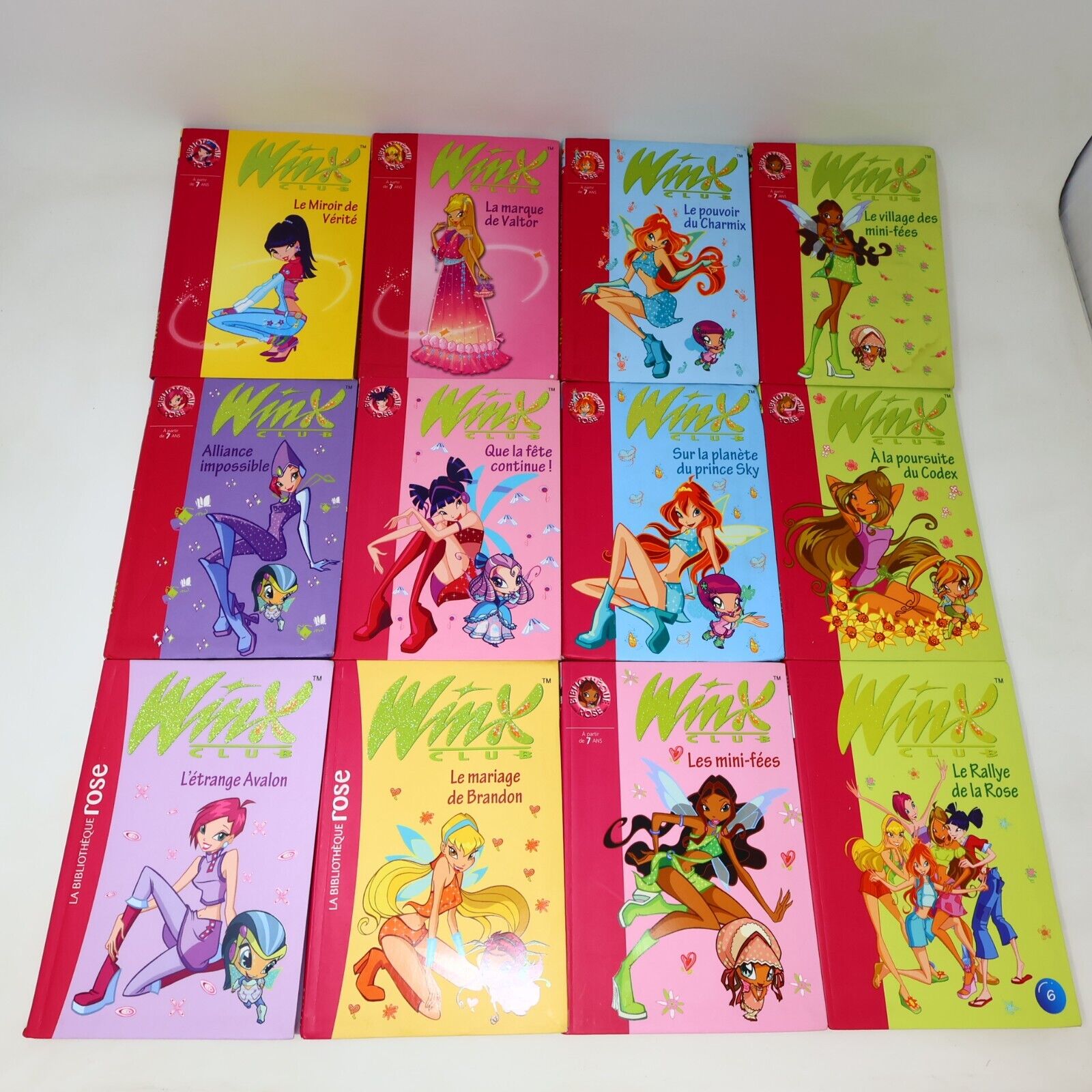 Winx Club La Bibliothèque Rose Enfants Ados Fées Lot 40 Livres Français French